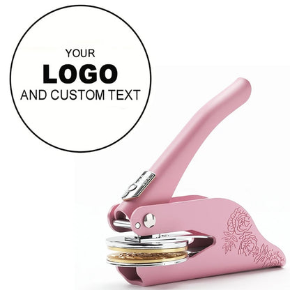 Customized Book Embossed Stamp Personalized Custom LOGO Embosser Seal Wedding Invitation Library Customize Embossing Paper Stamp