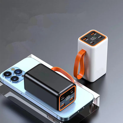 Detachable DIY Power Bank Case 4*21700 Battery PD 22.5W Fast Charging Shell LCD Digital Display Power Bank DIY Battery Case Box