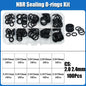 O Ring NBR Seal Washer Plumbing Gasket Thickness 1/1.5/2.0/2.4/3.1/4.0 Nitrile Butadiene Rubber Spacer Oil Resistance Oring Kit