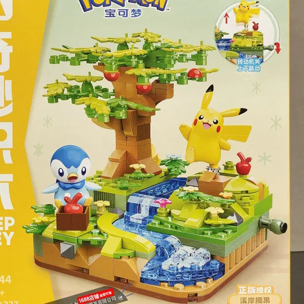 Pokemon Cartoon Pikachu Building Blocks Bulbasaur Toy Children's Assembled Model Pet Elf Kid Children Gift Compatible With Lego