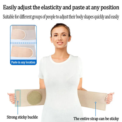 Adult Adjustable Umbilical Cord Breathable Abdominal Hernia Belt Support Assist with Compression Pad