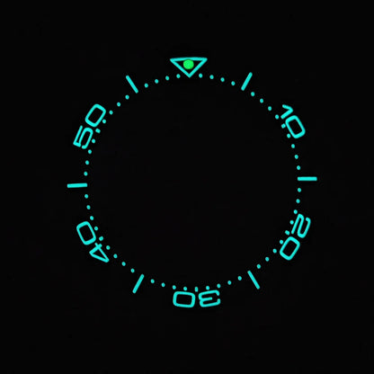 39.3*31.7 or 40.7*32.7mm Sloping Luminous Ceramic Bezel Insert Replacement of watch accessories Ceramic Bezel Insert