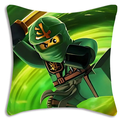 Pillow Covers Cartoon For Game Ninjagos Sofa Decorative Home Double-sided Printing Short Plush Cute Cushion Cover