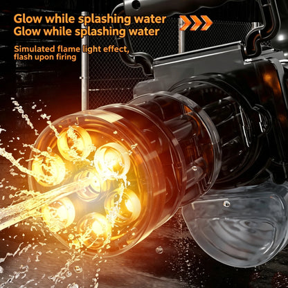 Auto Gatling Water Cannon Rotating High-Pressure Large Capacity Gatling Water Gun Toy Adults Outdoor Summer Fun Play Kid Gifts
