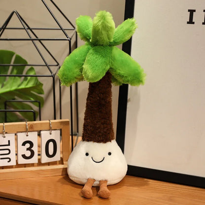 *JC Kawaii Coral Coconut Lemon Plush Toys Doll Coconut Soft Decor Guitar Plush Soothing Bedroom Companion Decor Exquisite Gifts