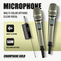 Wireless Microphone G-MARK SKM9000 Professional 2 Channels UHF Frequency Adjustable Metal Handheld Mic For Party Show Teaching