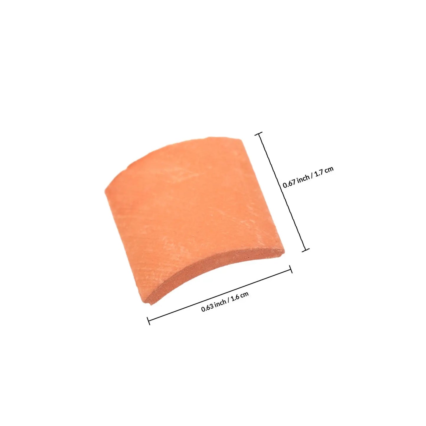 70pcs Mini Roof Tiles Miniature Simulated Roof Tiles Models Pottery Clay Roof Tiles DIY Miniature House Props 1.7x1.6cm