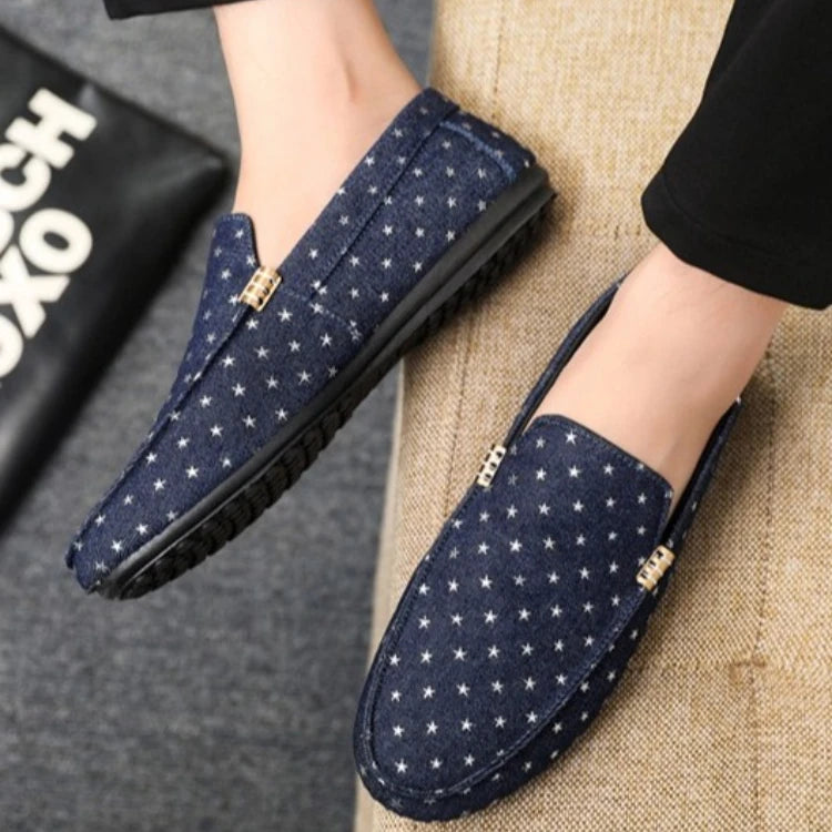 Spring summer fashion casual driving shoes one foot lazy shoes men's single shoes