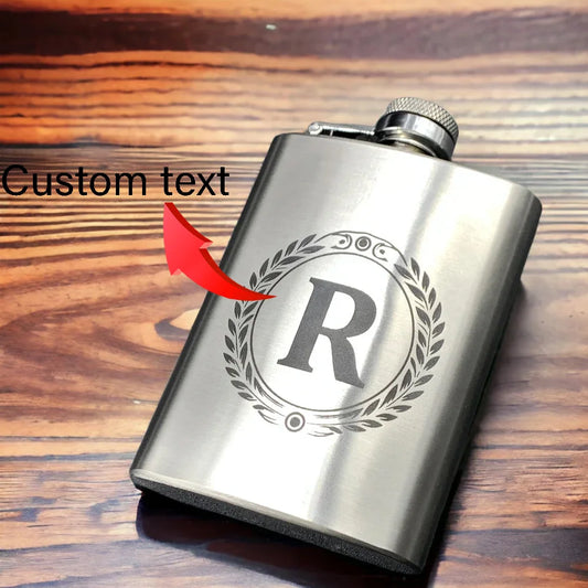 Custom 7 oz Stainless Steel Hip Flask Creative Pocket Hip Flask Whiskey Flask Portable Hip Flask Suitable for men's Gifts
