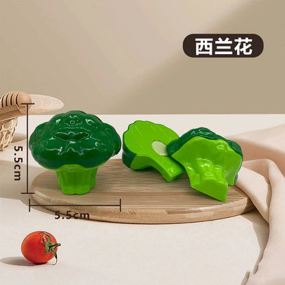 Montessori Simulation Chechele Ingredients Vegetables Fruits Dessert Bread Educational Toy Play House Decompress Educational Toy