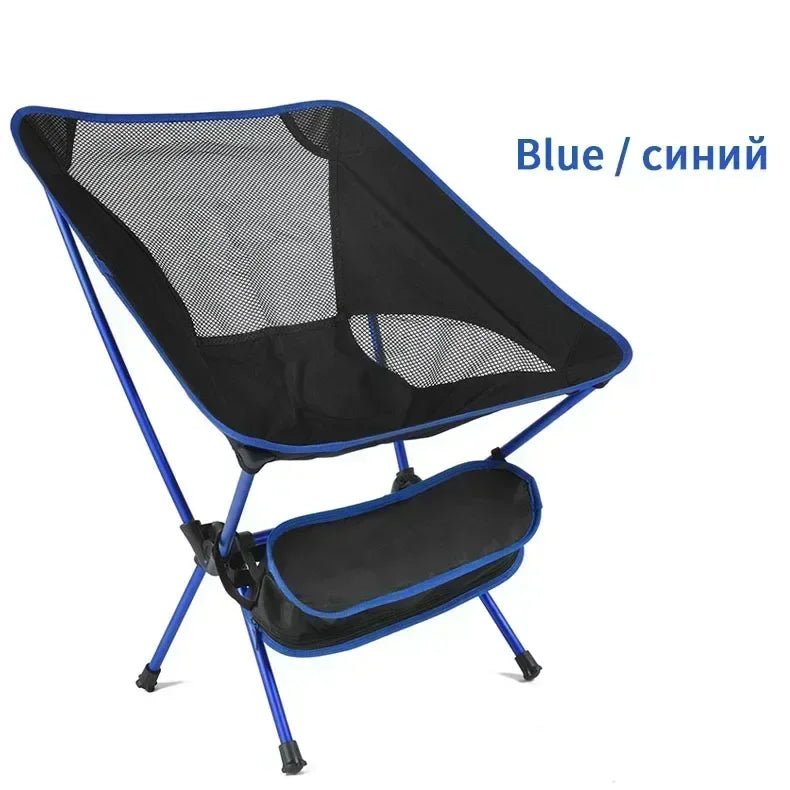 Folding Camping Chair Travel Ultralight Beach Accessories Playa Fishing Lightweight Portable Outdoor Foldable Furniture