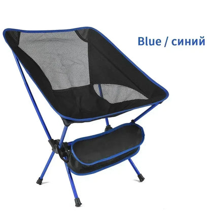 Folding Camping Chair Travel Ultralight Beach Accessories Playa Fishing Lightweight Portable Outdoor Foldable Furniture