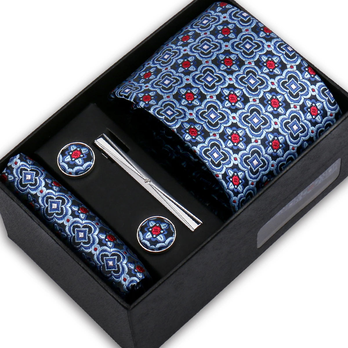 Classic Mens Tie Set Paisley Hanky Cufflinks In Gift Box Jacquard Woven Neckties Set For Men Formal Wedding Fashion Accessories