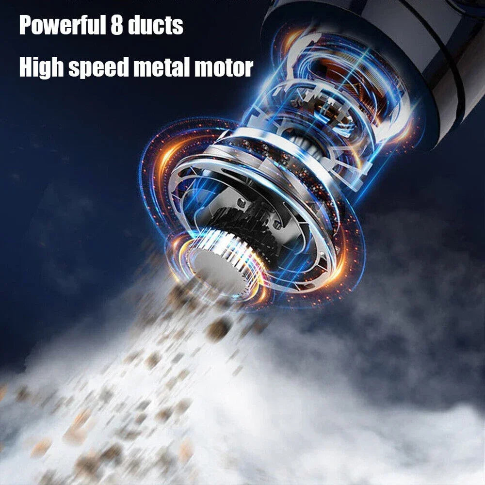 Portable Wireless Vacuum Cleaner 6000pa Powerful Suction Rechargeable Handheld Vacuum Cleaner Quick Charge for Car Home Pet Hair