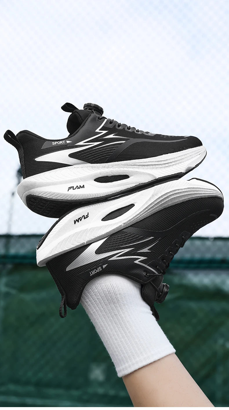Men's breathable, non-slip, comfortable, shock-absorbing carbon plate running shoes, couple matching sports casual running shoes