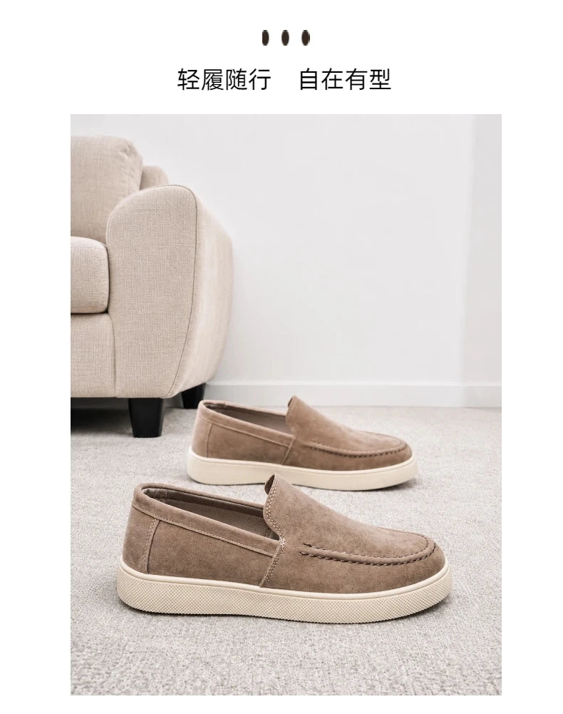 Summer Men's Casual Shoes Comfortable Platform Designer Loafers For Men Moccasins Breathable Slip-on Shoes Man Flat Office Shoes