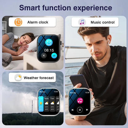 2.02 Inch HD Smartwatch, 1 Count Fashionable Smartwatch with BT Calling & Check Weather, Sports Tracking Smartwatch for Android