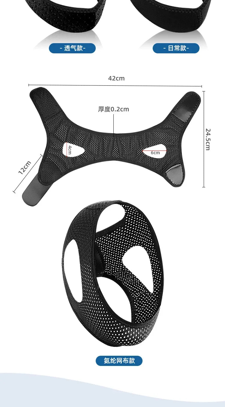 Anti Snore Belt Stop Snoring Chin Strap Woman Man Night Sleeping Support Aid Tools Snoring Protection Jaw Bandage Health Care