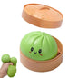 Simulation Flash Dumpling Pressure Ball Slow Rebound Soft Pinch Decompression Squishy Stress Relief Balls with Steamer