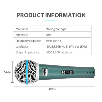 Microphone BETA58 BETA  58 with Transformer Supercardioid Wired Microphone Mic for Karaoke Studio