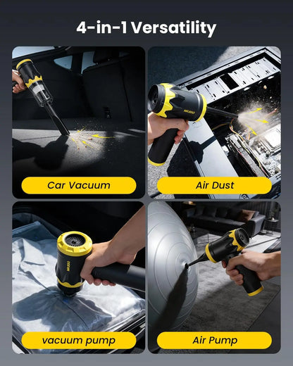 Handheld Car Vacuum Portable Cordless 20000Pa High Power Suction Mini Vacuum Cleaner 4-in-1 Portable Vacuum for Car Home Office