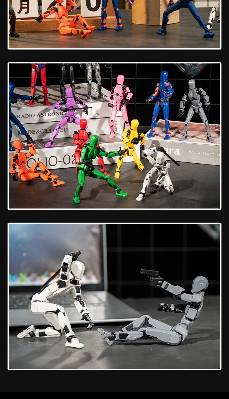 Multi-Jointed Movable Robot 3D Printed Mannequin Toy 13 Action Figure Full Body Movable Robot Toys Gifts For Children