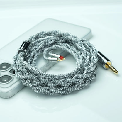Trusted Audio 6N OCC Upgrade Cable, 0.32Ω Low Resistance Nylon Braided, for Enhanced Mid-Bass, Recessed 2pin/0.78 2pin/MMCX