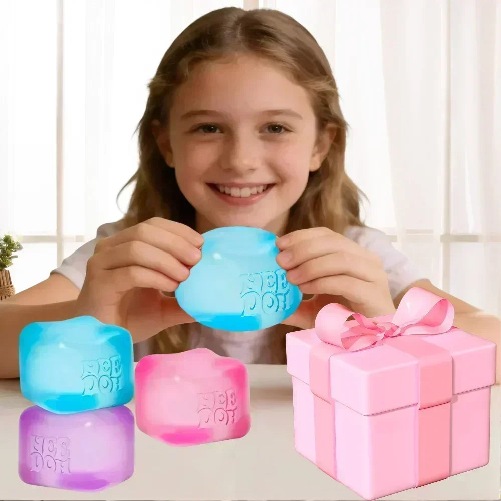 2026 Hot Schylling Needoh Nice Cube Stress Relief Sensory Toy for ADHD Focus and Anxiety Unisex Fidget Tool Soft Squishy Desk//'