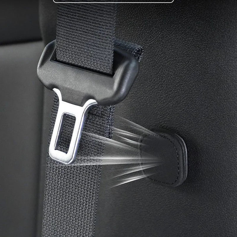 Suede Magnetic Suction Car Seat Belt Fixing Clips Auto Belt Holder Stabilizer Fastener Adjustable Clip Seatbelt Stopper
