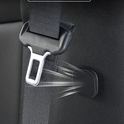 Suede Magnetic Suction Car Seat Belt Fixing Clips Auto Belt Holder Stabilizer Fastener Adjustable Clip Seatbelt Stopper