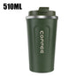 Thermo Cafe Car Thermos Mug for Tea Water Coffee Leak_Proof Travel Thermo Cup Coffee Mug 380/510ML Double Stainless Steel