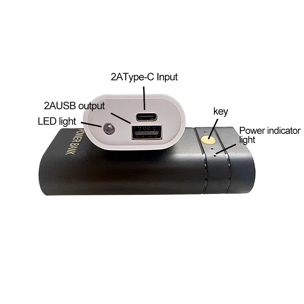 5V 2A USB 2X 18650 Power Bank Case Kit Battery Charger DIY Box For Smart phone HCCY Power Bank Case Charge Storage Box