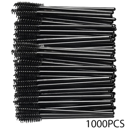 500/1000pcs Eyelash Brush Applicator Wholesale Lash Mascara Wands Brushes For Eyelash Extension Eyebrow Spoolies Beauty Tools