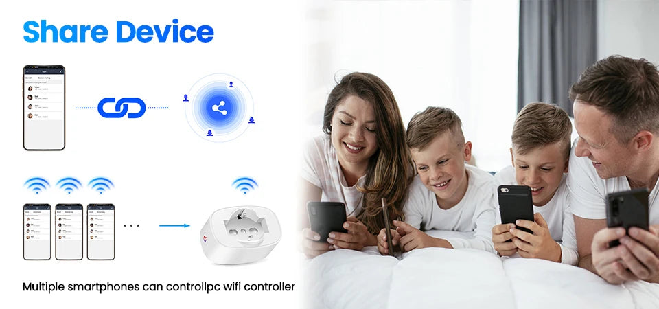 Smart WiFi Socket BSD60 Italian Chilean Plug EU Compatible 16A 20A Power Monitor App Remote Control Timer Countdown Group