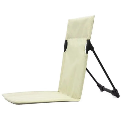 Lightweight Fold-Up Aluminum Camping Seat for Outdoor Travel, Fishing, and Beach Relaxation