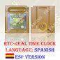 GB/GBC Real Time Clock Pokemon Crystal/Gold/Silver Version Video Game Cartridge with Battery USA/NOE/FRA/ESP/ITA Version