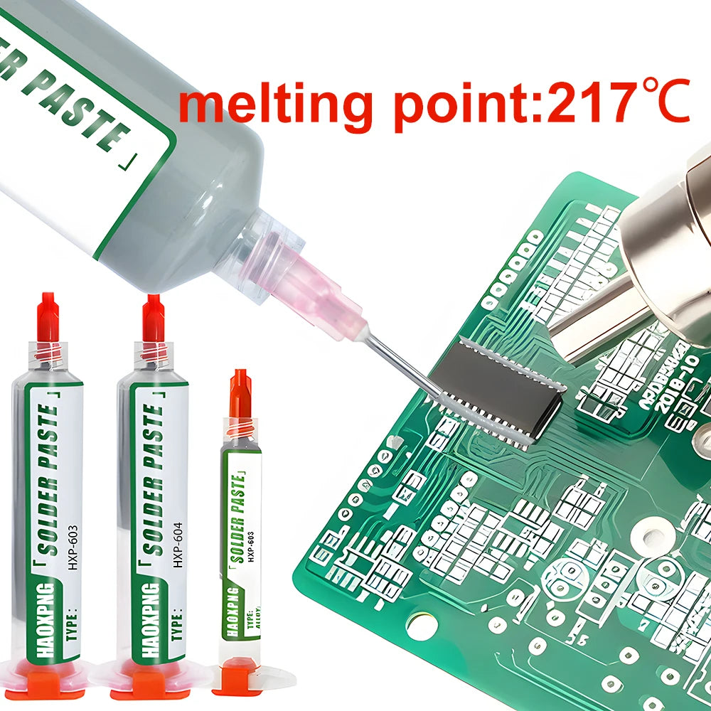 Sn99Ag0.3Cu0.7 Solder Paste, Flux, Lead-Free Solder Paste Free Cleaning Is Widely Used In All Kinds Of Soldering