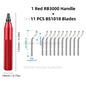 Deburring Tool RB3000 with 1 or 11 High Speed Steel Swivel Blades BS1010 BS1018 BK3010 BS3010 360 Degree Rotary Head Burr Remove