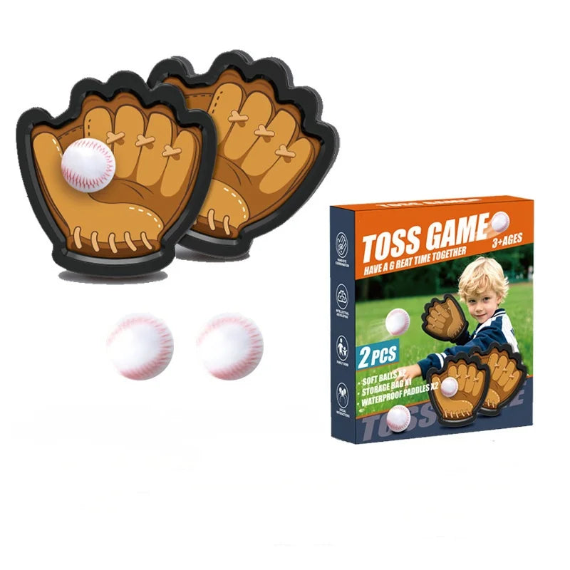 Catch and Toss Ball Game Set Stick Ball Catch Baseball Training Glove for Sports Summer Outdoor Toy Yard Beach Pool Game Gift