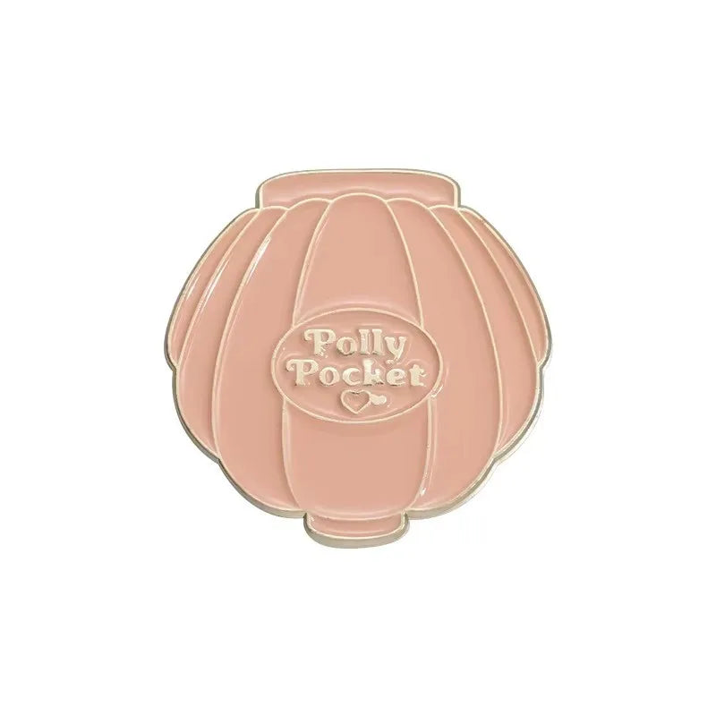 Polly Pocket Pendant Keychain Vintage Micro Playset Collectible Toy For Women Backpack Jacket Hat Fashion Accessory
