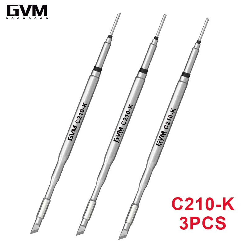 GVM C210 Series Integrated Soldering Iron Tips and Heating Core Efficient Heat Conduction Temperature Recovery for GVM T210