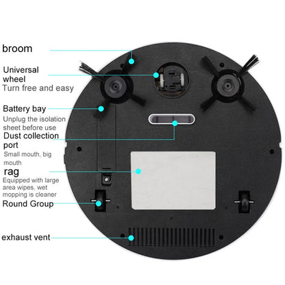 3-in-1 Smart Sweeping Robot Vacuum Cleaner Automatic Cleaning Sweeping Machine USB Rechargeable Mopping Cleaning Appliances New