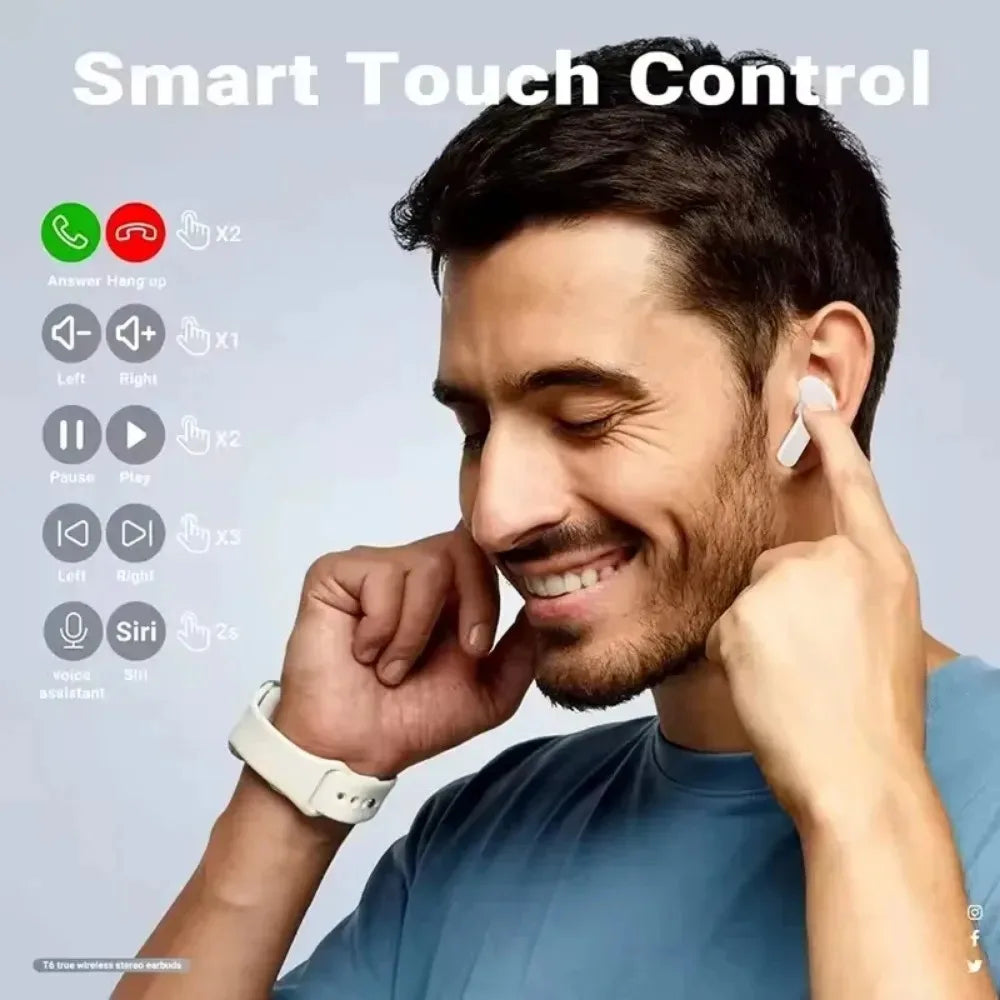 Transparent Crystal ENC Noise cancelling Earphones & Headphones Auriculare inalambrico Gaming Air 31 TWS Wireless Earbuds