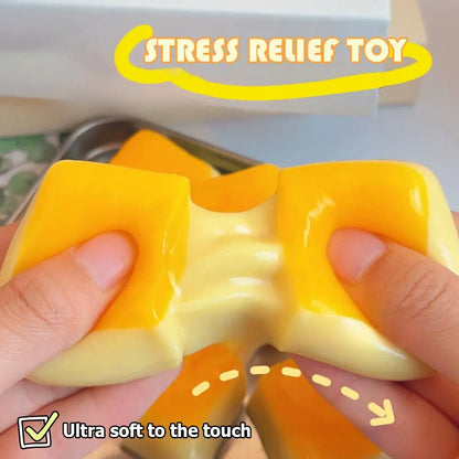 Squishy Rice Cake Stress Relief Toy Squeeze Fidget Toys for Kids Adults Realistic Soft Stretchy Sensory Gift Anti-stress