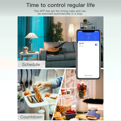 Zigbee Tuya Smart WiFi Switch DIY 2-way Control EWelink Mini Light Switches Module Power Metering Breaker For Alexa Google Home