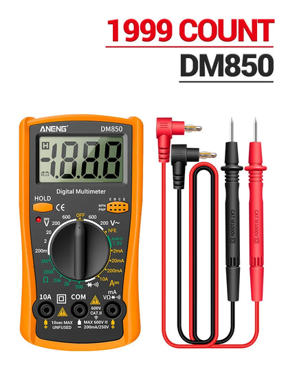 ANENG DM850 Automatic Digital Multimeter Professional Multimetro AC/DC Votage Tester 1999 Counts Ohm Ammeter Car Electric Tools