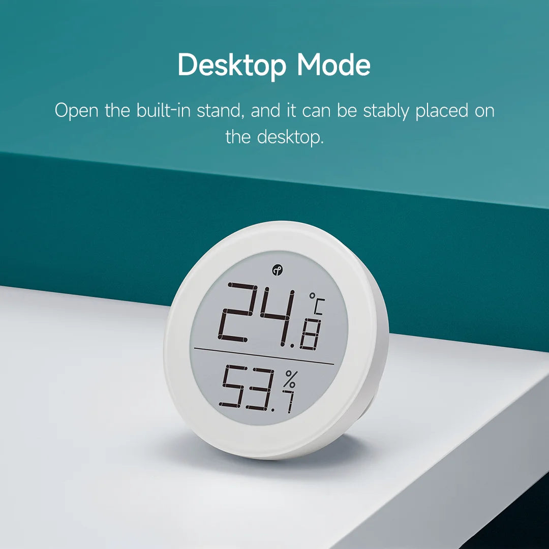Qingping Temperature Humidity Sensor T Version Thread/BLE High-precision Indoor E-Link INK Thermometer work with Apple HomeKit