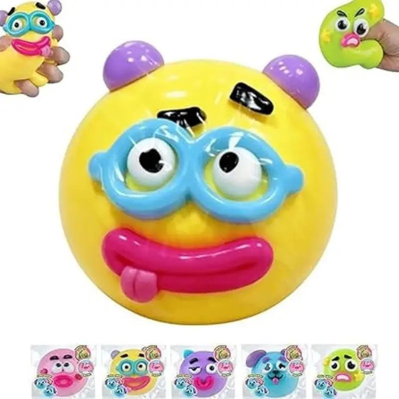 New-1Pcs Soft Moldable Cute Slow Rise Squeeze Toys New Smushers Curiosities Dog Face Swap Toy Relaxing Sensory