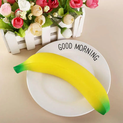 Banana Reducer Slow Rising Banana Squeeze Simulation Banana Yellow Green Squeeze Pinch Pu Fruit Squeeze Birthday Gift