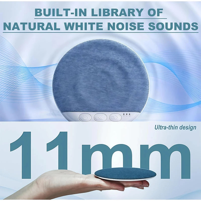 New Upgraded Wireless Under Pillow Speaker Decor Bluetooth Sleep Sound Machine with White Noise 30/60/90 Min Timer for Adult Kid